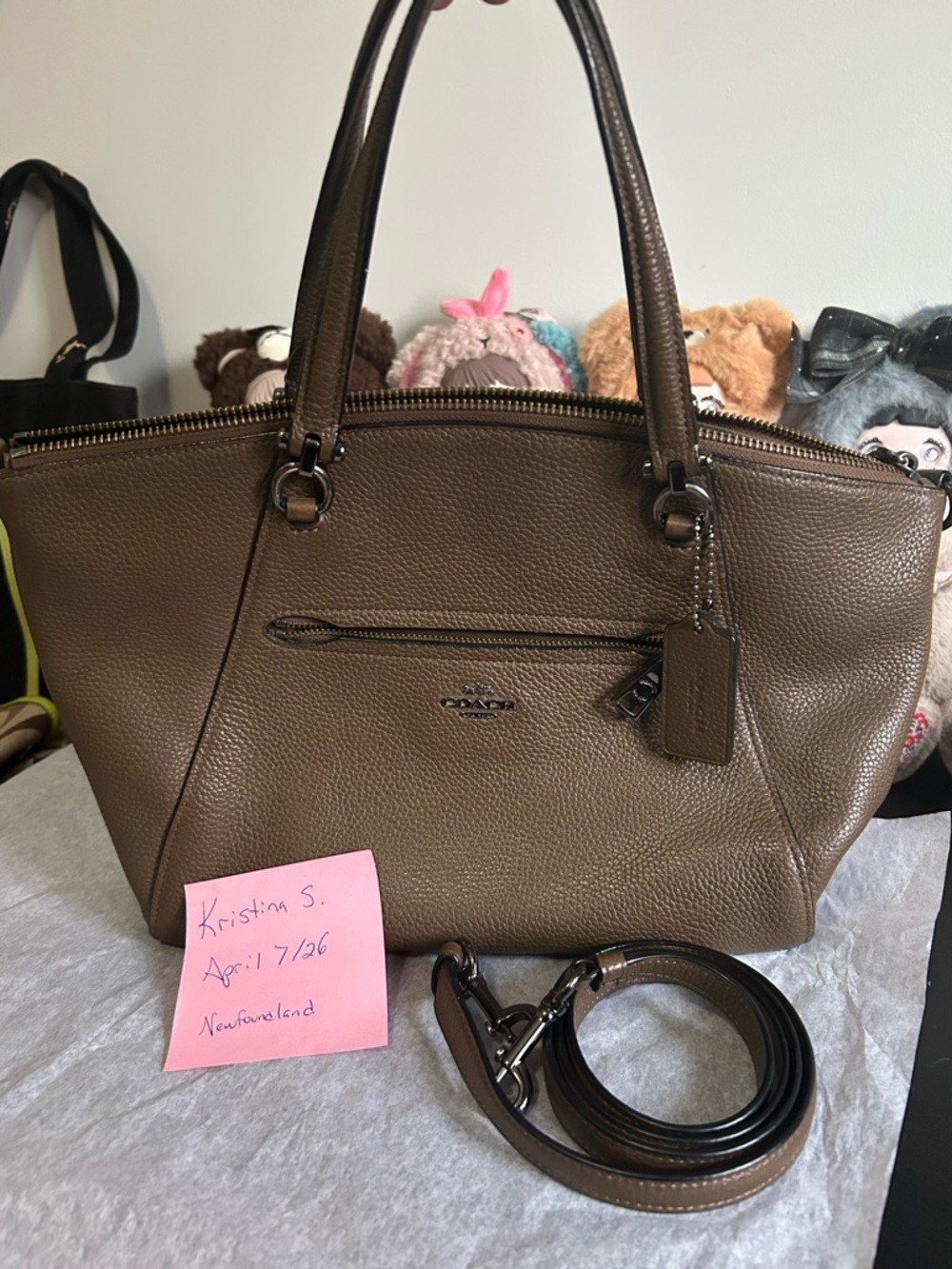 Coach Tan Leather Tote Bag